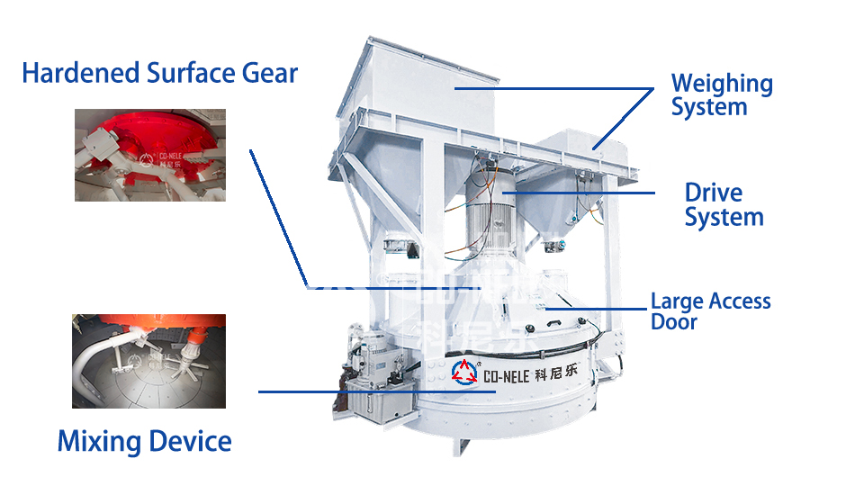 planetary rotor sand mixer structure